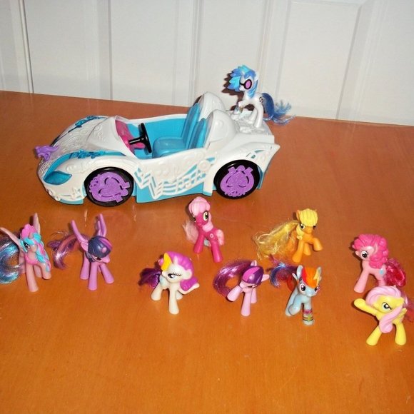 LOT OF MY LITTLE PONY Equestria Girls DJ PON-3 Rockin Convertible Vehicle Ponies - Picture 2 of 5